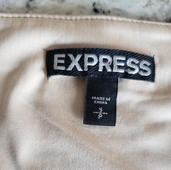 Express Gold Sequined Skirt - Picture 2 of 2